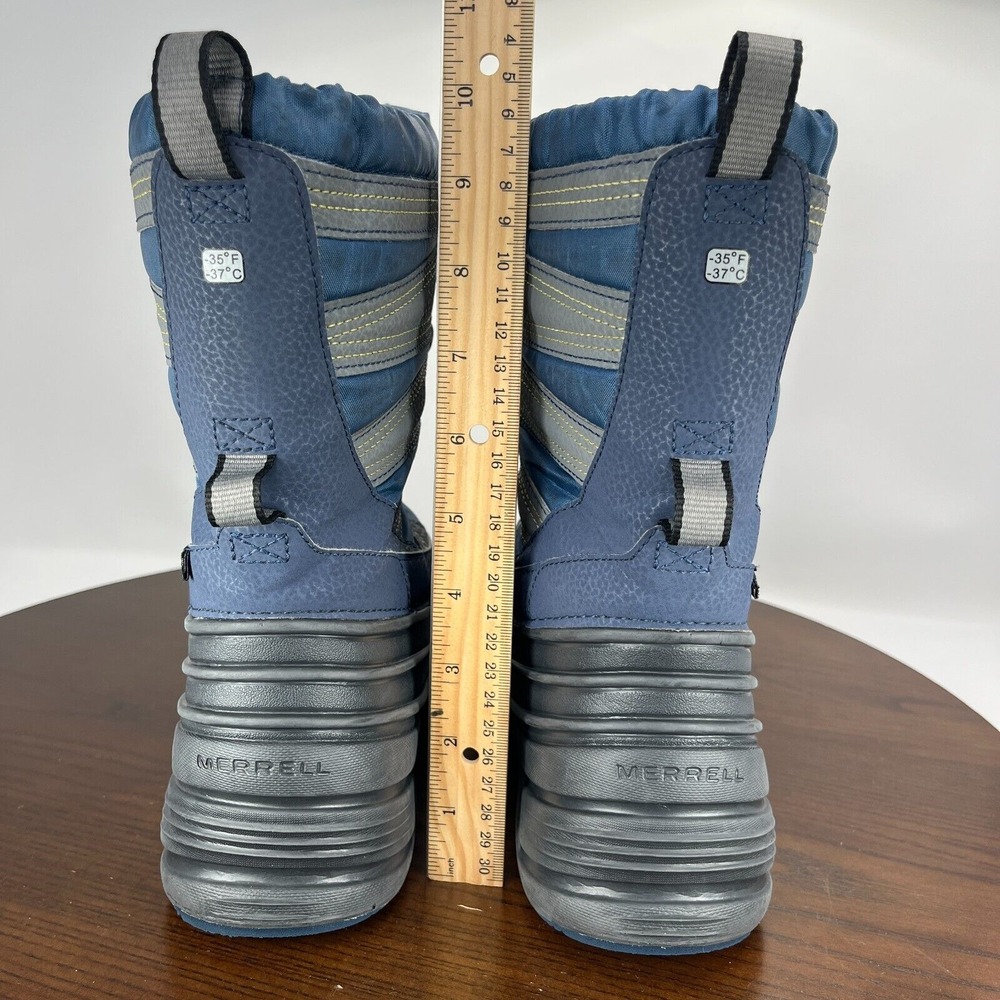 Merrell Quest Lite 3.0 Boots Big Kids 5M Blue Gray Waterproof Snow Shoe MK265031 - Picture 9 of 16